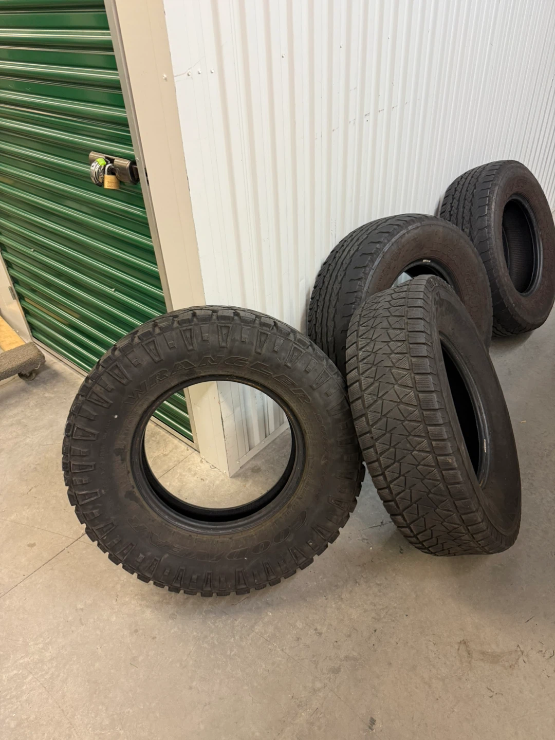 4 Goodyear Wrangler LT245/75R16 Truck Tires