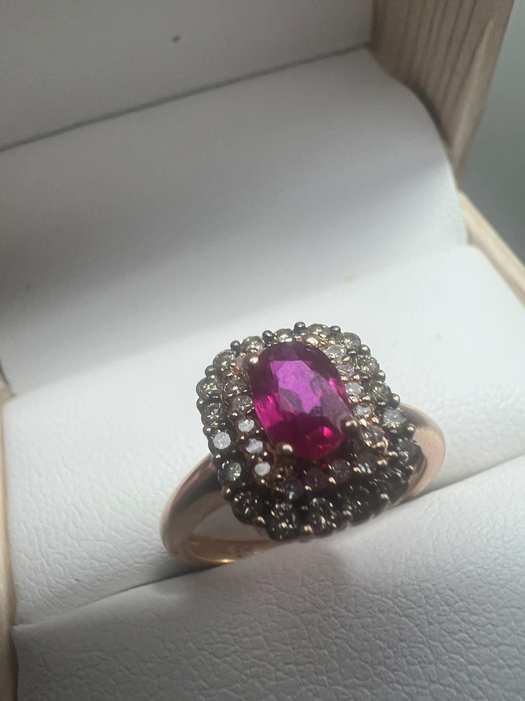 EFFY 14K Gold Ring with Ruby and diamonds - photo 2