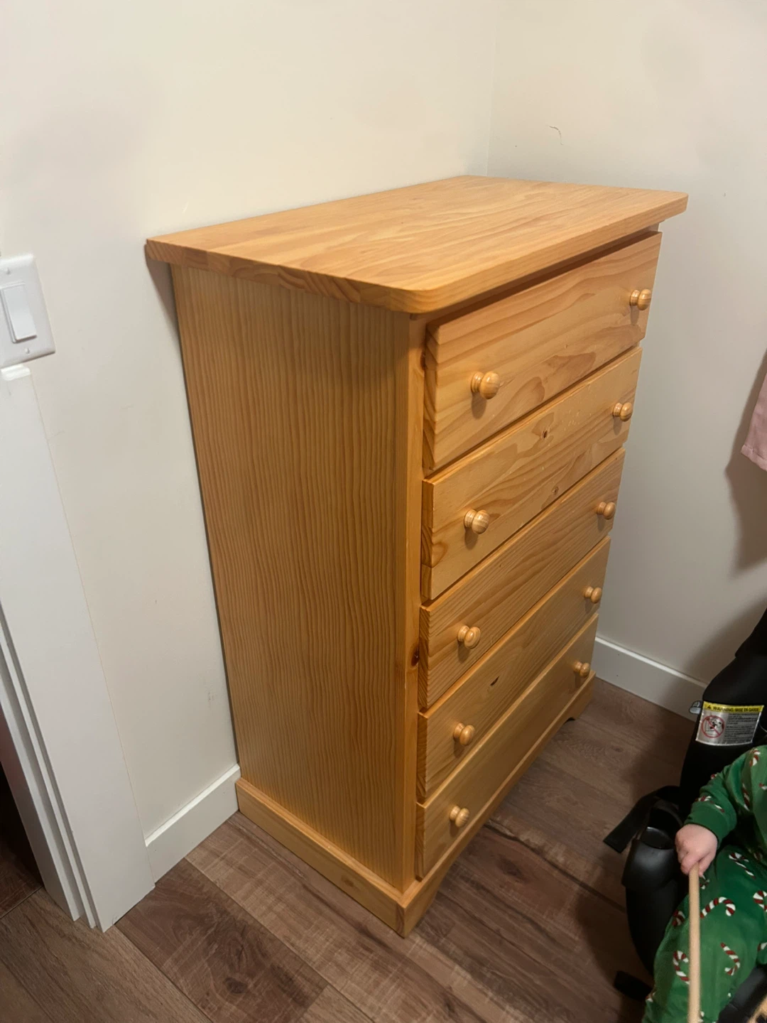 Polo 5-Drawer Chest - Sandberg Finish - photo 2