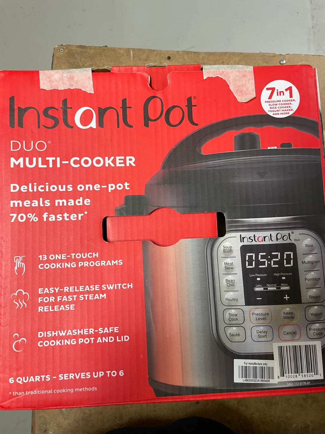 Instant Pot Duo 6 Quart Multi-Cooker - New in Box! - photo 2