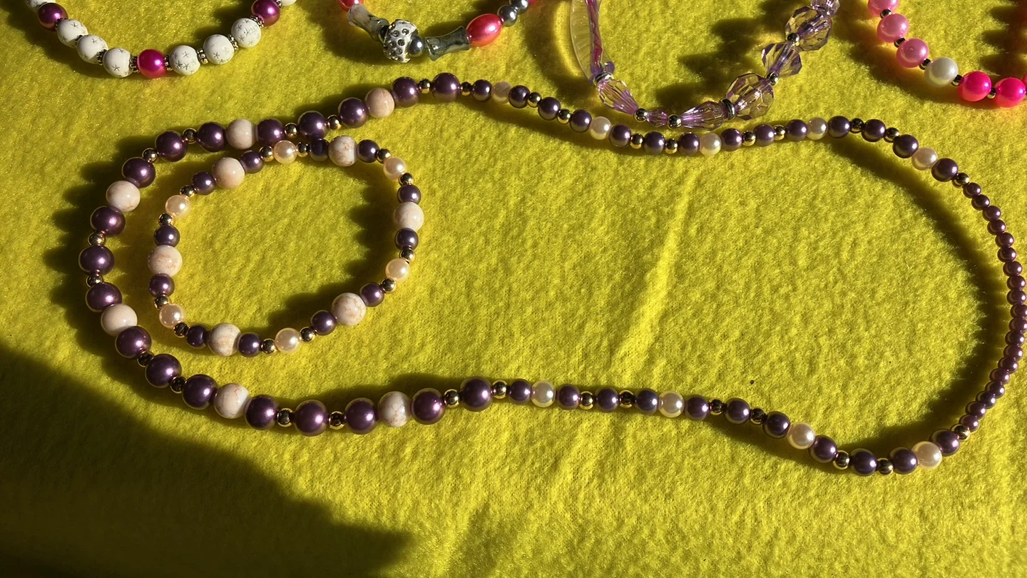 Beaded Necklace & Bracelet Set - photo 3