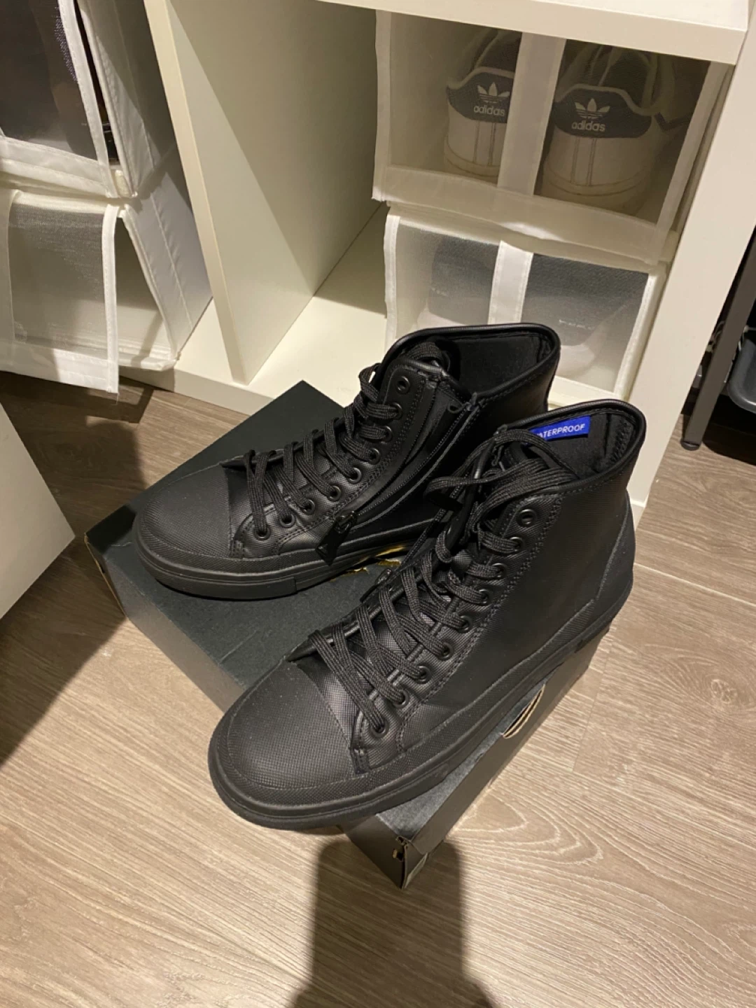 Aldo Waterproof Black High-Top Sneakers Boots