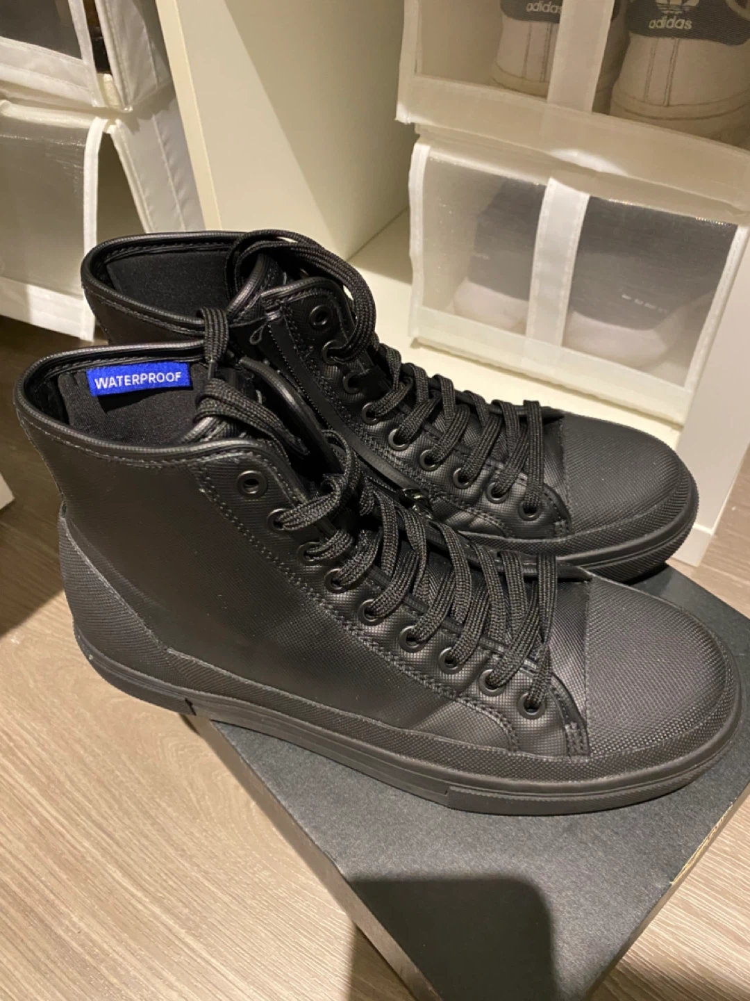 Aldo Waterproof Black High-Top Sneakers Boots - photo 2