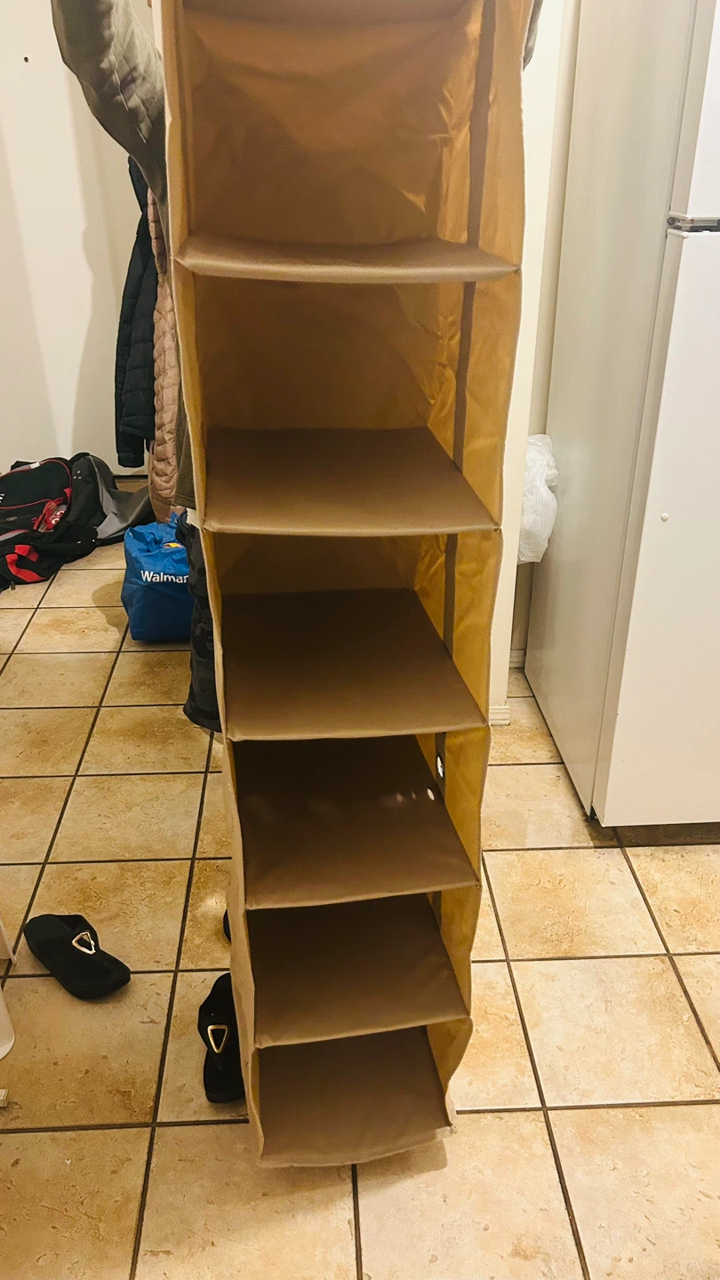 Hanging Closet Organizer - 6 Shelf