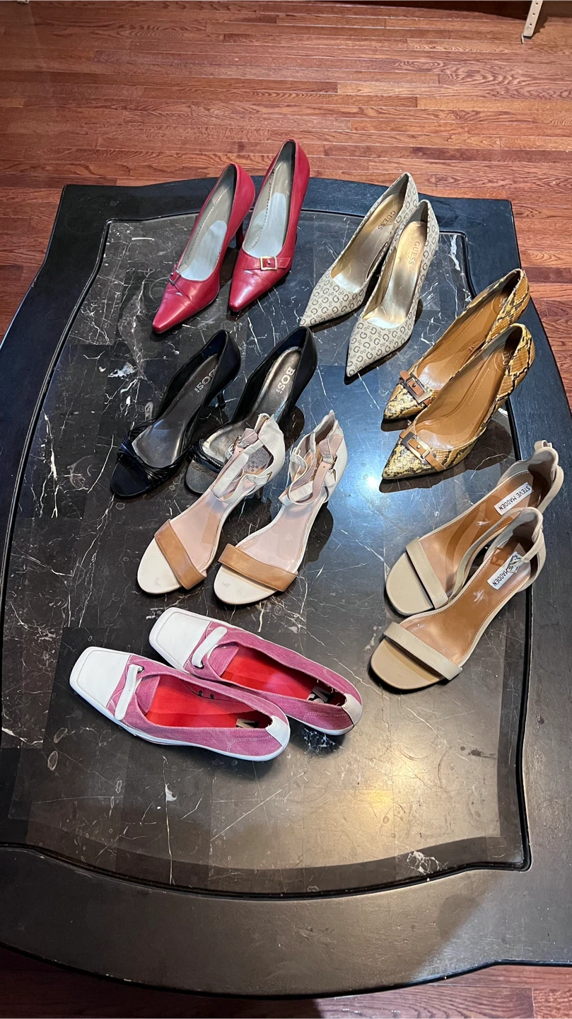 7 pairs Assorted Women's Heels $50