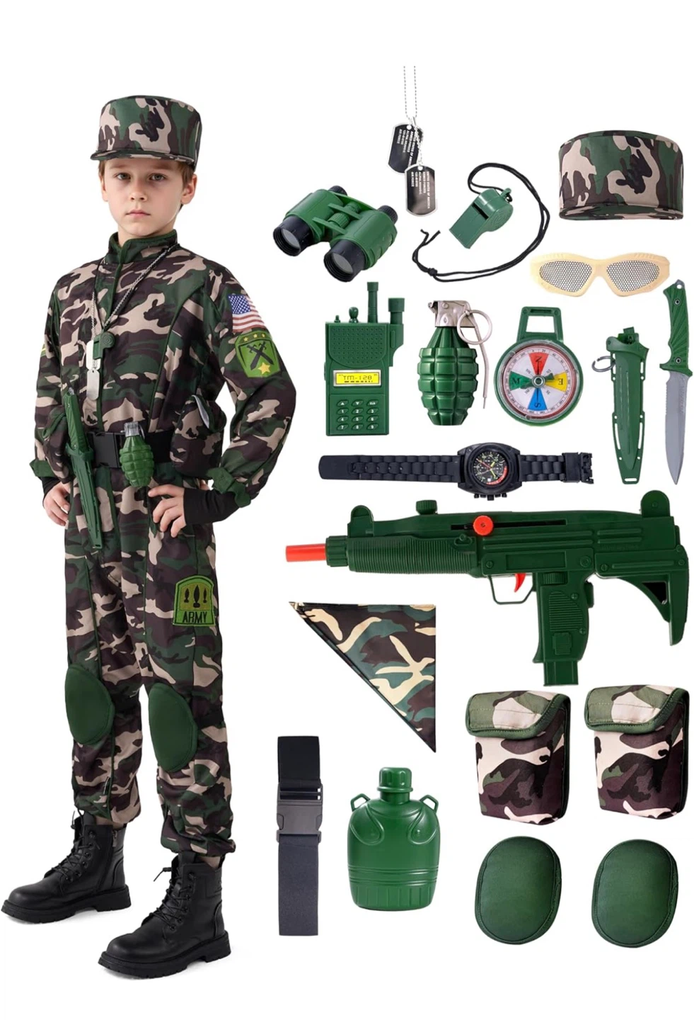 Army Force Camo Costume - Size M