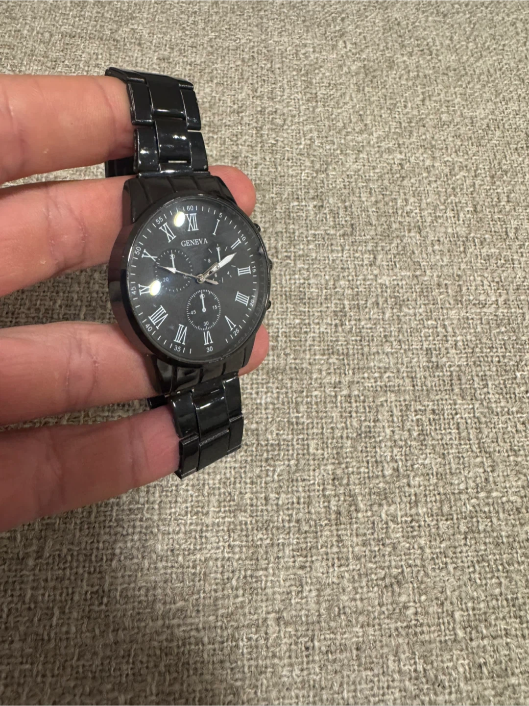 Geneva Black Wristwatch - photo 2