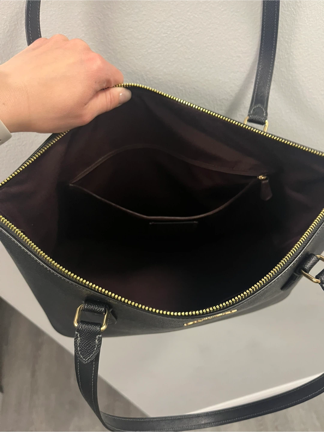 Coach Black Leather Tote Bag - photo 2
