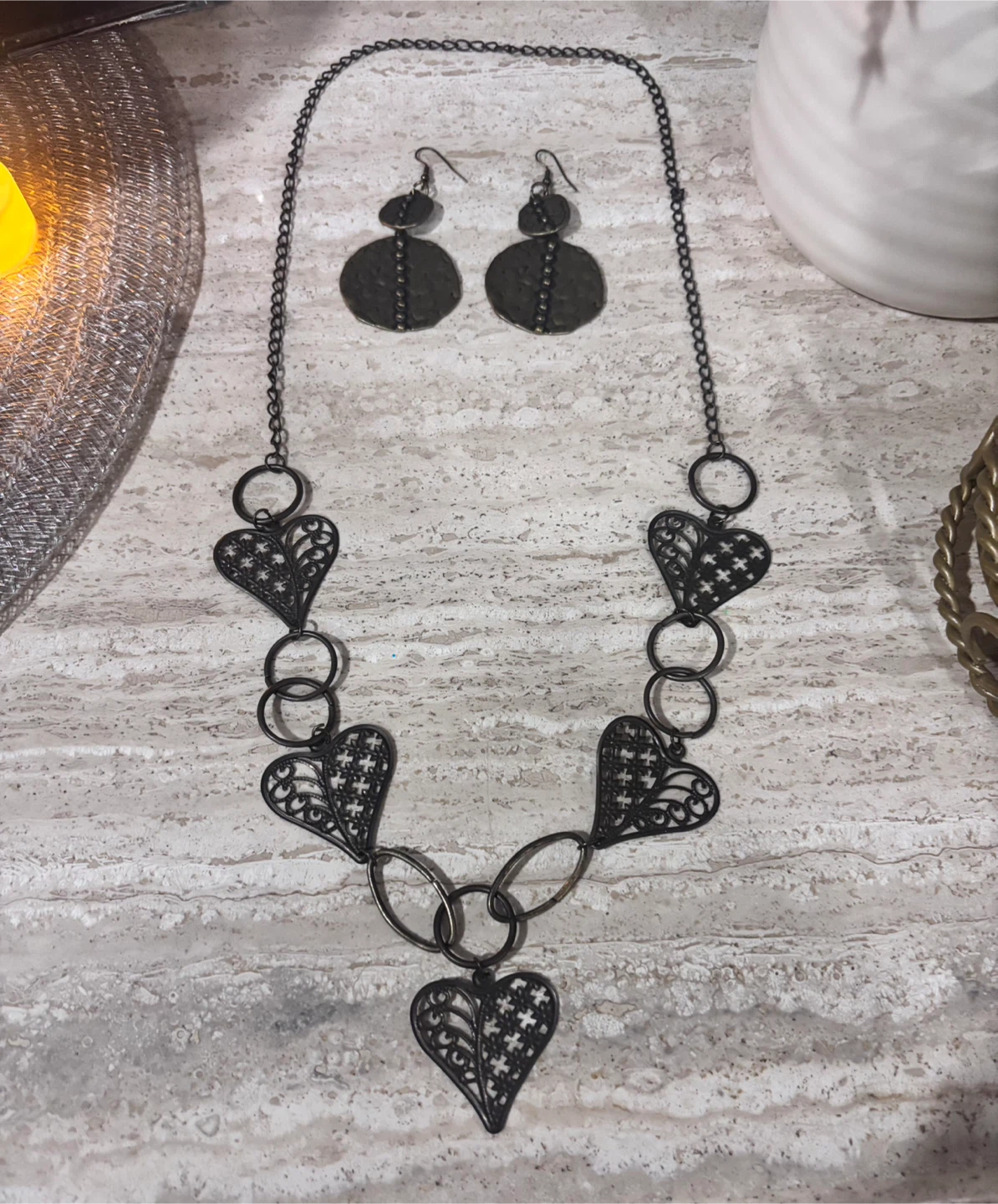 Boho Statement Necklace & Earrings