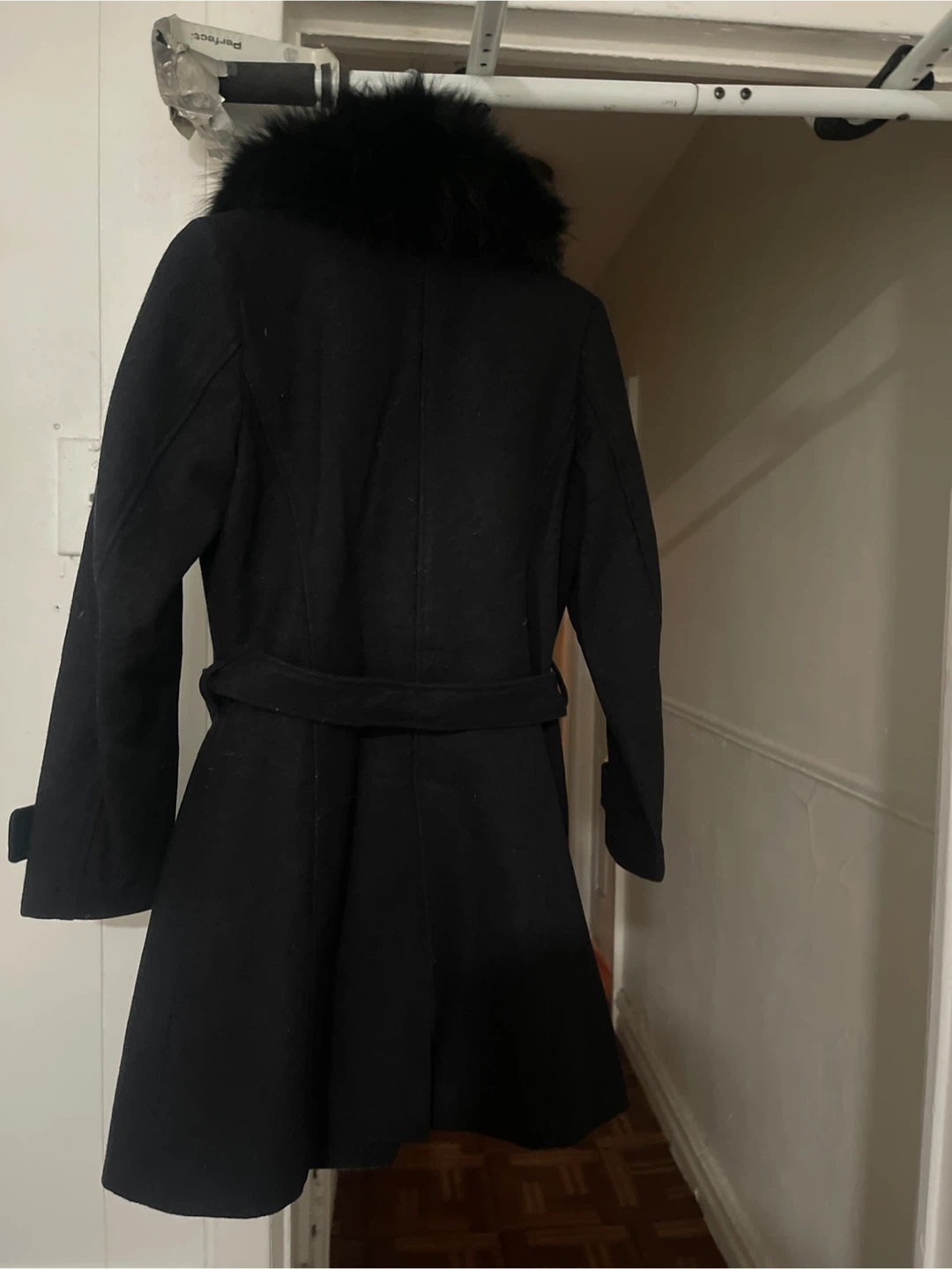 H&M Black Wool Blend Coat Size 6 - photo 4