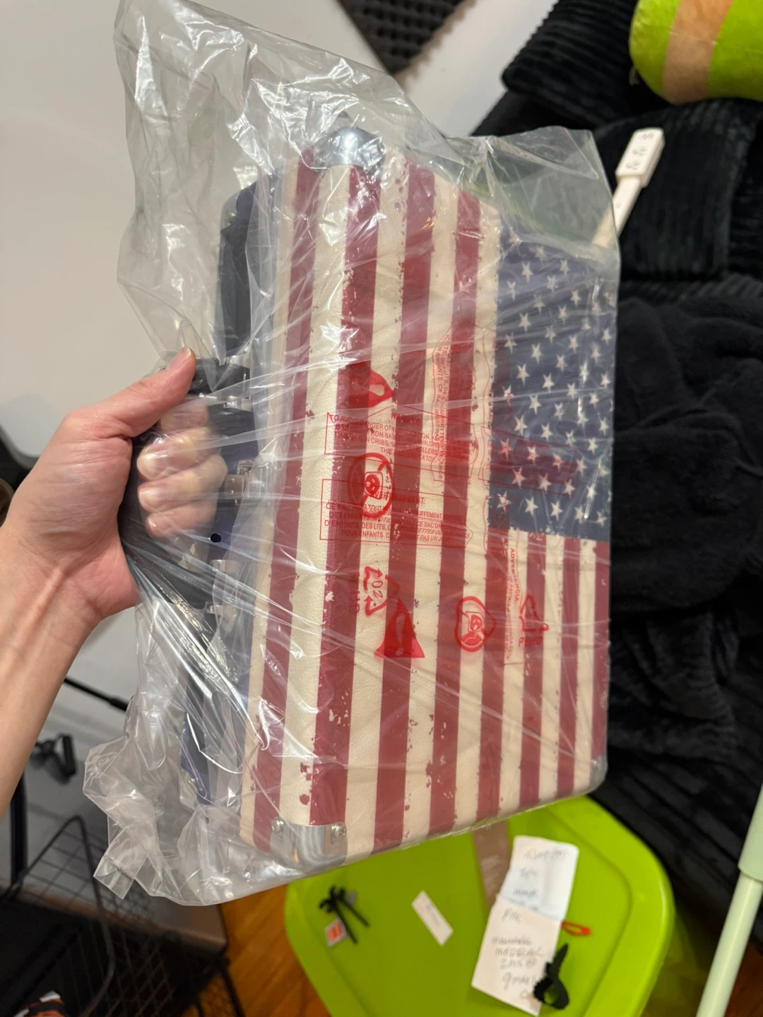 Suitcase Record Player - American Flag - photo 2
