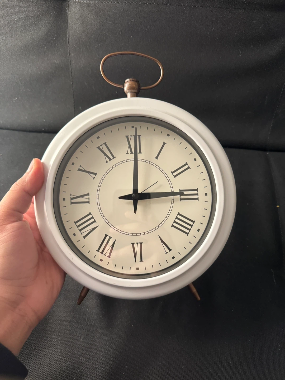 White Table Clock - photo 2