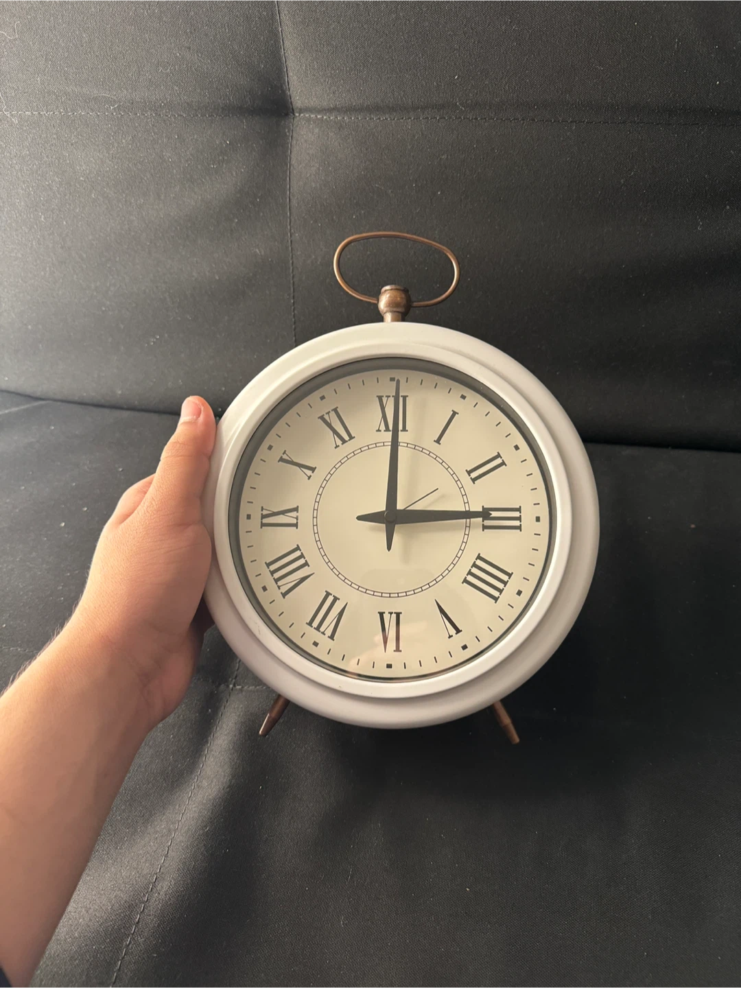 White Table Clock