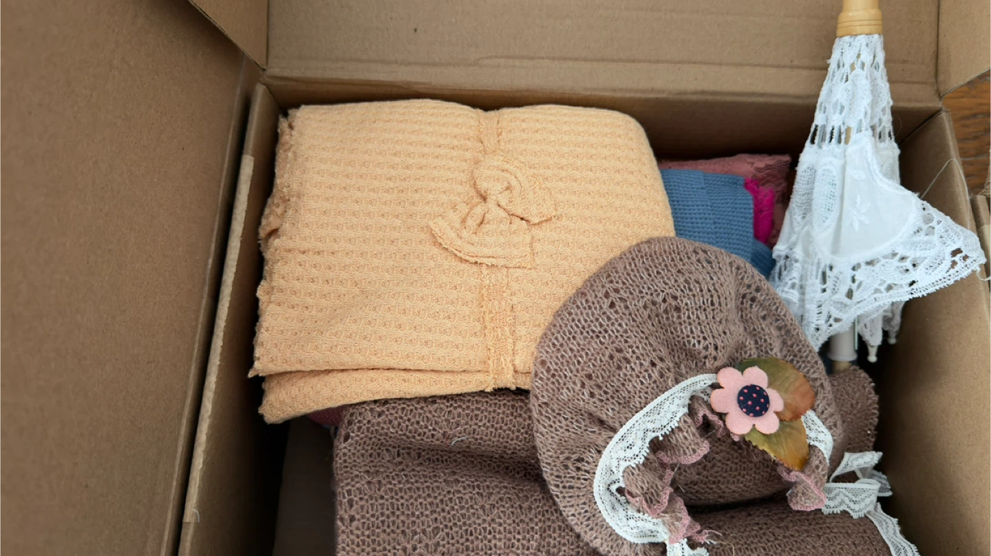 Baby/Newborn Photo Props - Box of Assorted Items - photo 3