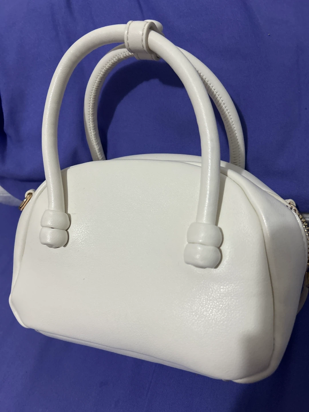 Anthropologie White Mini Satchel Bag