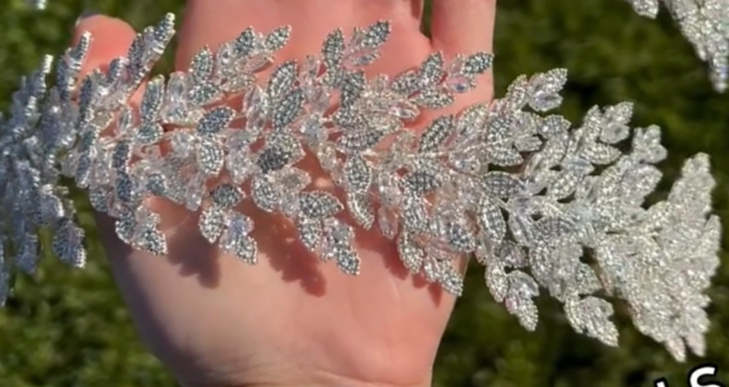 Silver Leaf Bridal Tiara