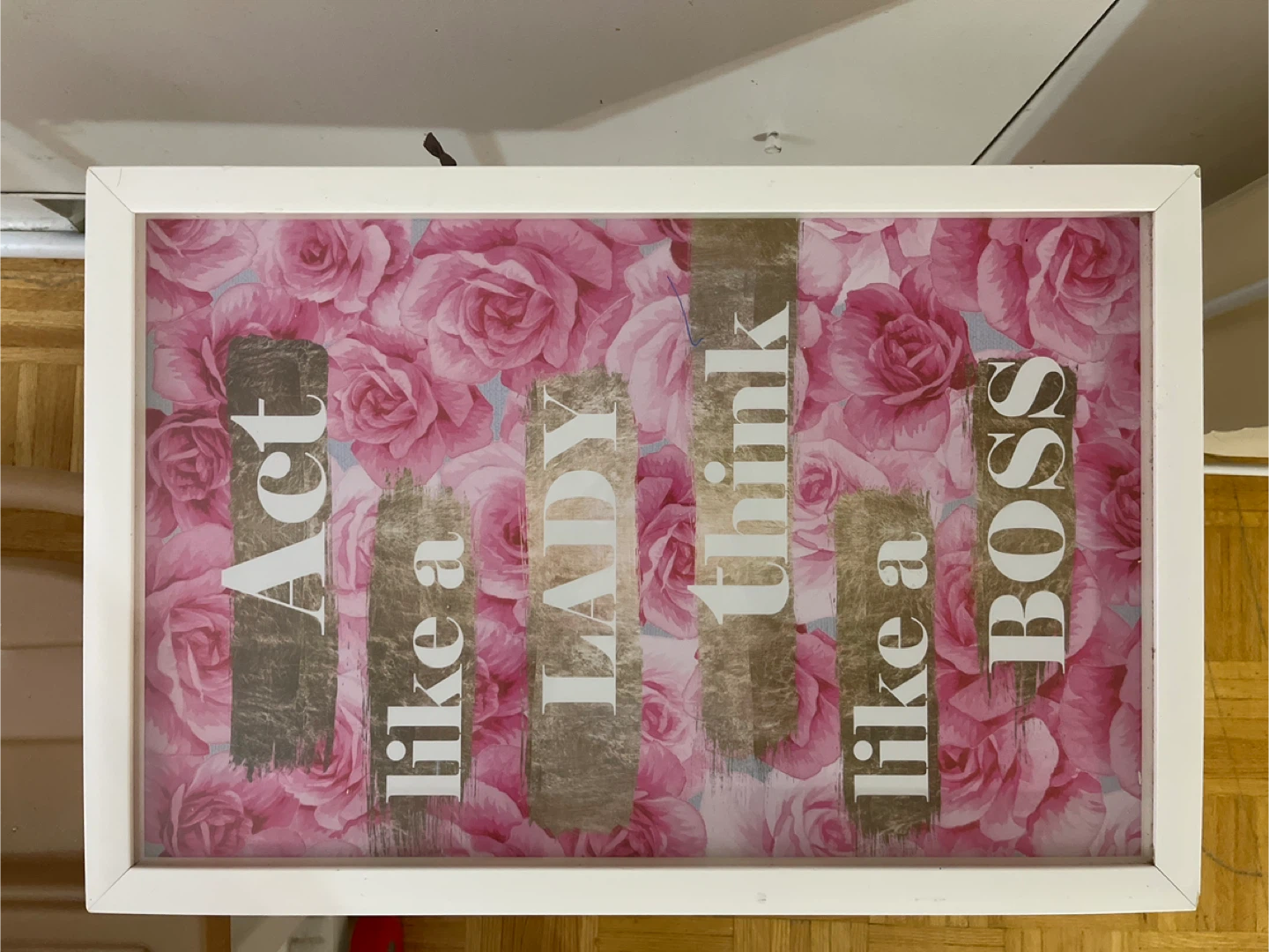 Framed 'Act Like a Lady, Think Like a Boss' Art