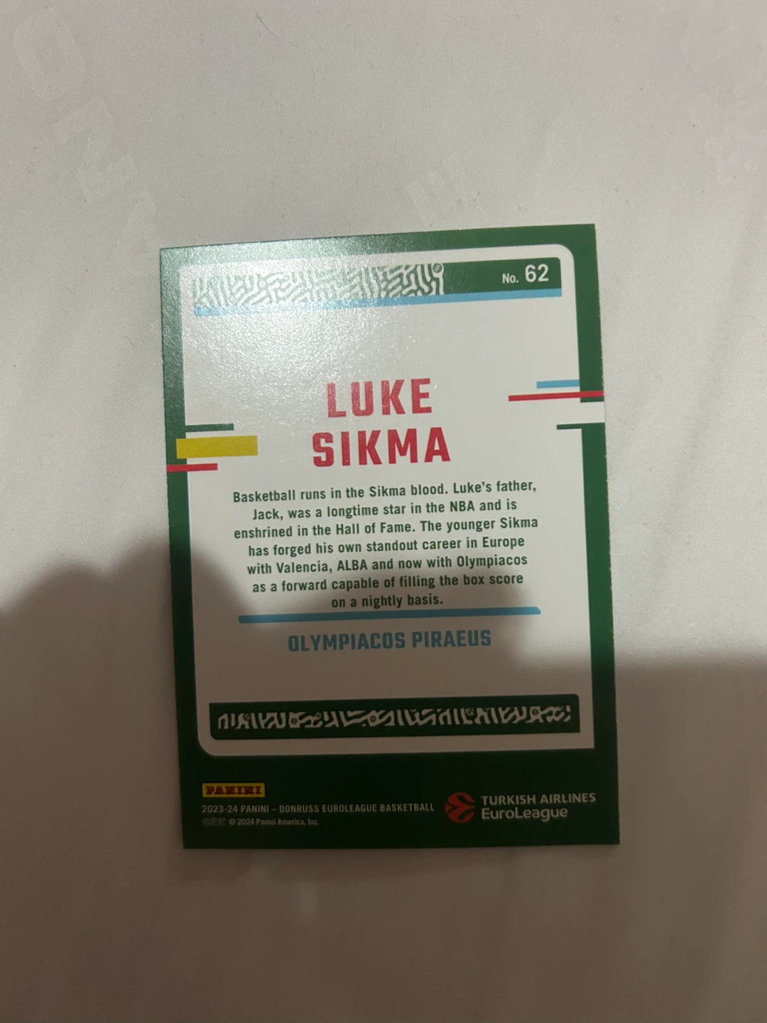 Luke Sikma Donruss Trading Card - photo 2