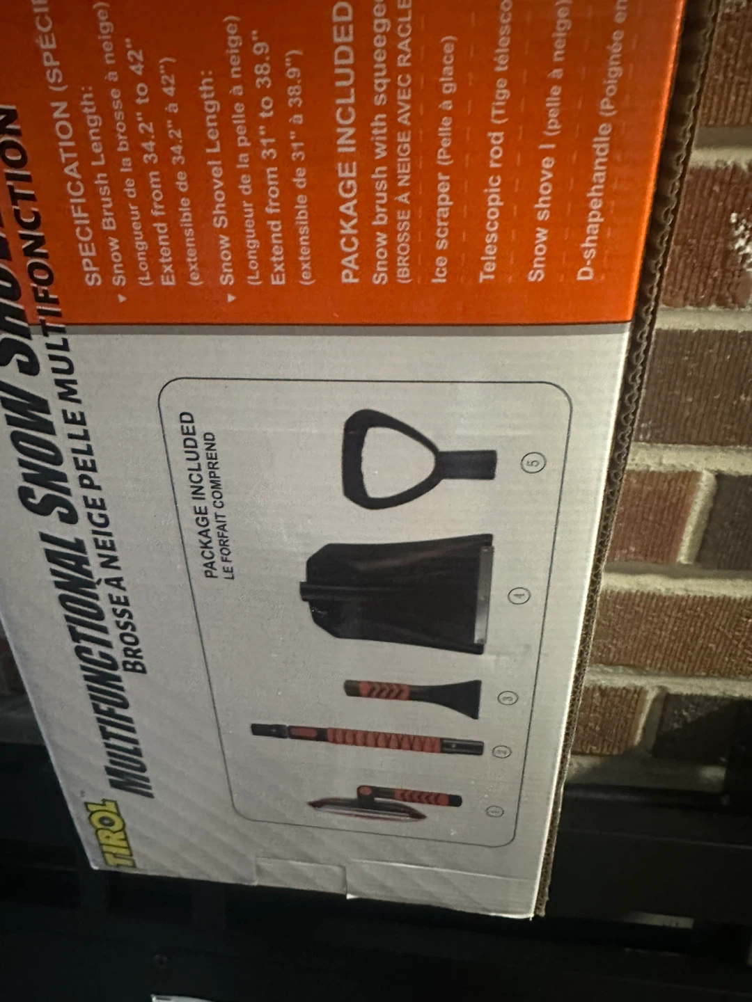 Tirol Multifunctional Snow Shovel & Brush