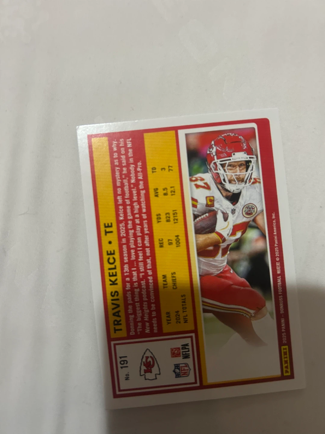 Travis Kelce Donruss Football Card - photo 2