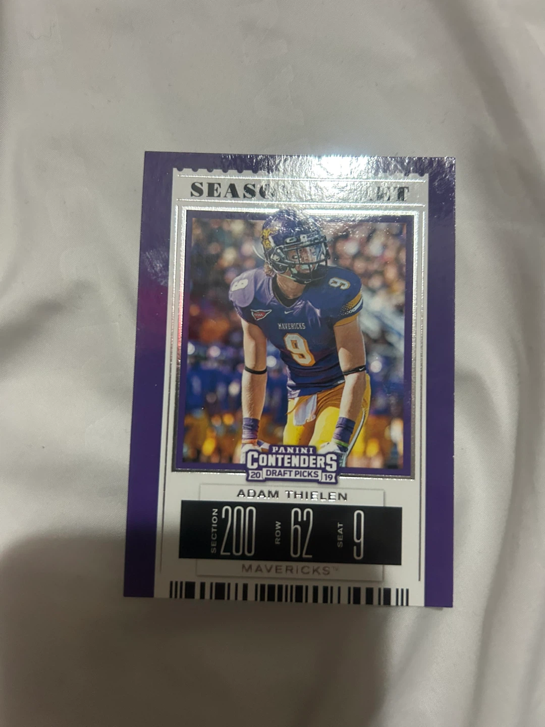 Adam Thielen Panini Contenders Football Card