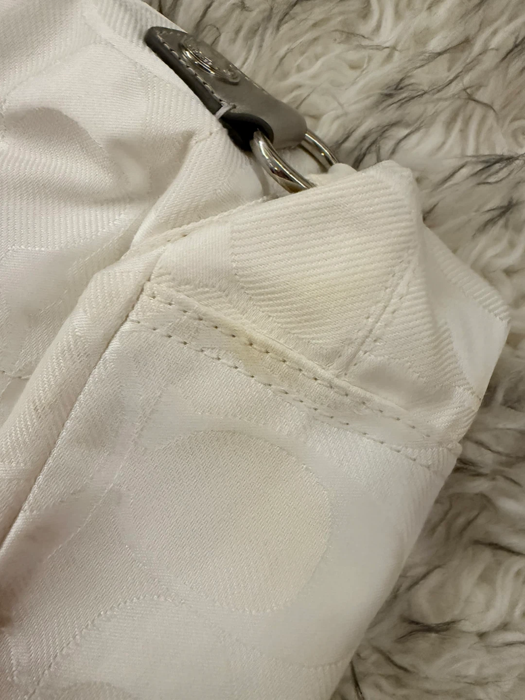 Coach ‘Kyra’ Daisy Nylon Signature Crossbody - White / Silver - photo 5