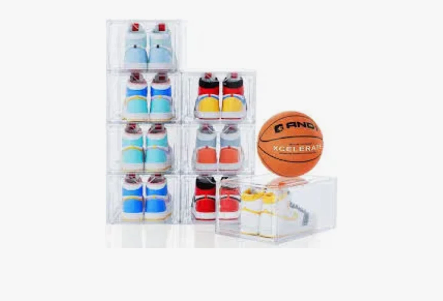 Clear Stackable Shoe Storage Box