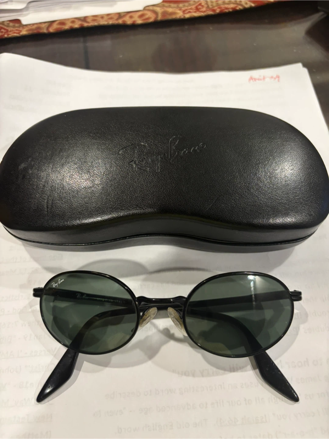 Ray-Ban Oval Sunglasses with Case