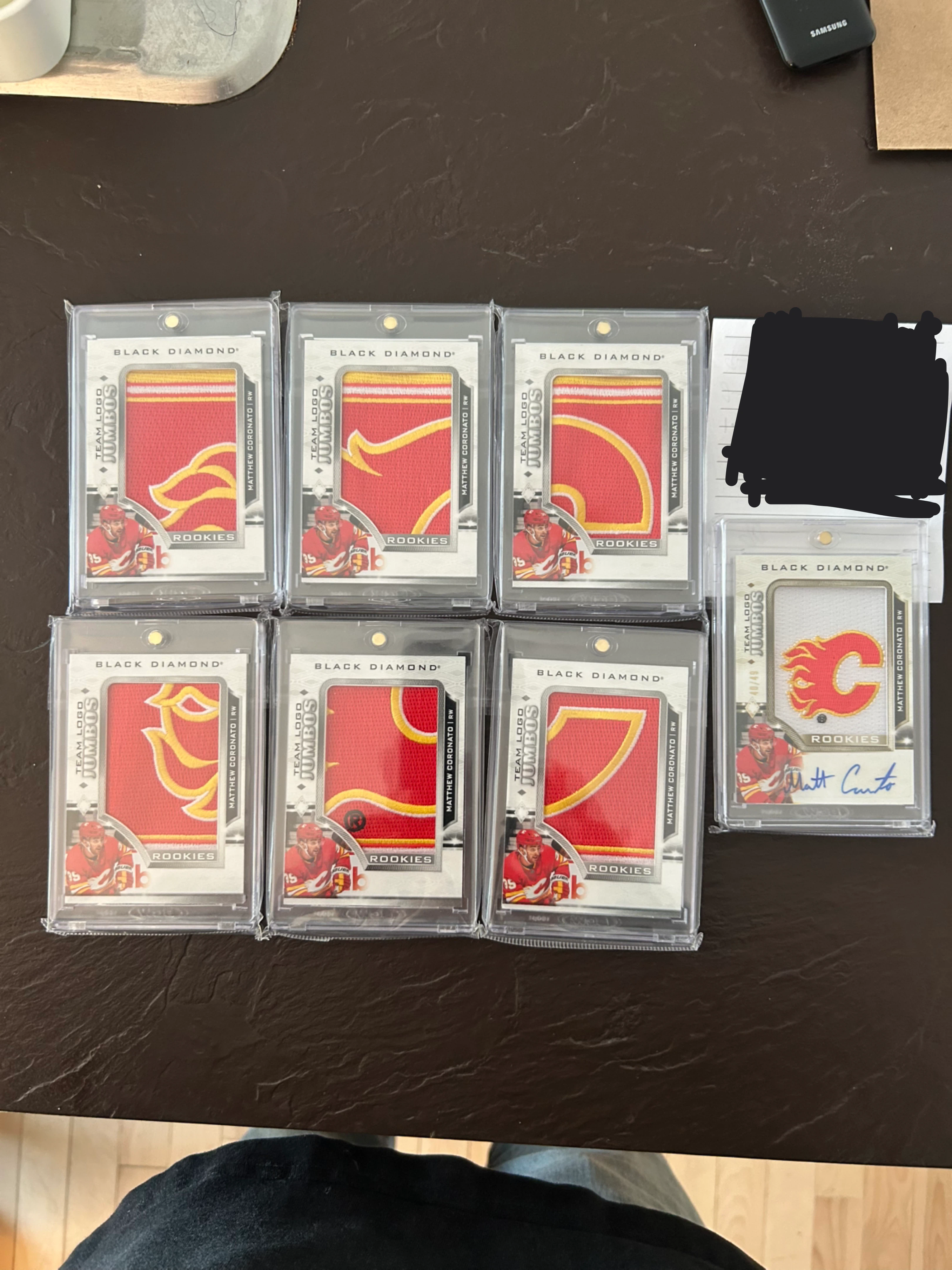 Matthew Coronato Black Diamond Rookie Card Lot