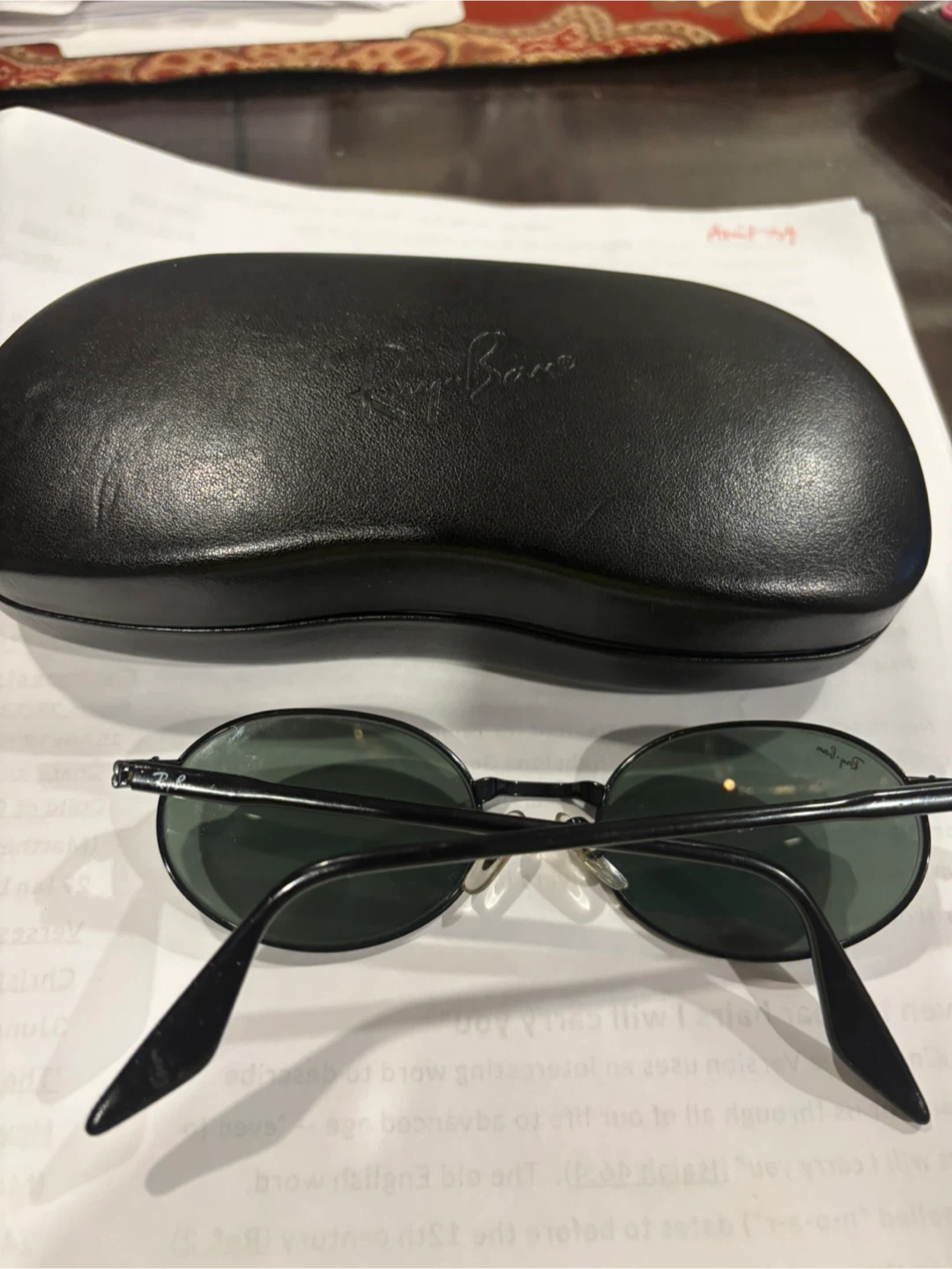 Ray-Ban Oval Sunglasses with Case - photo 5
