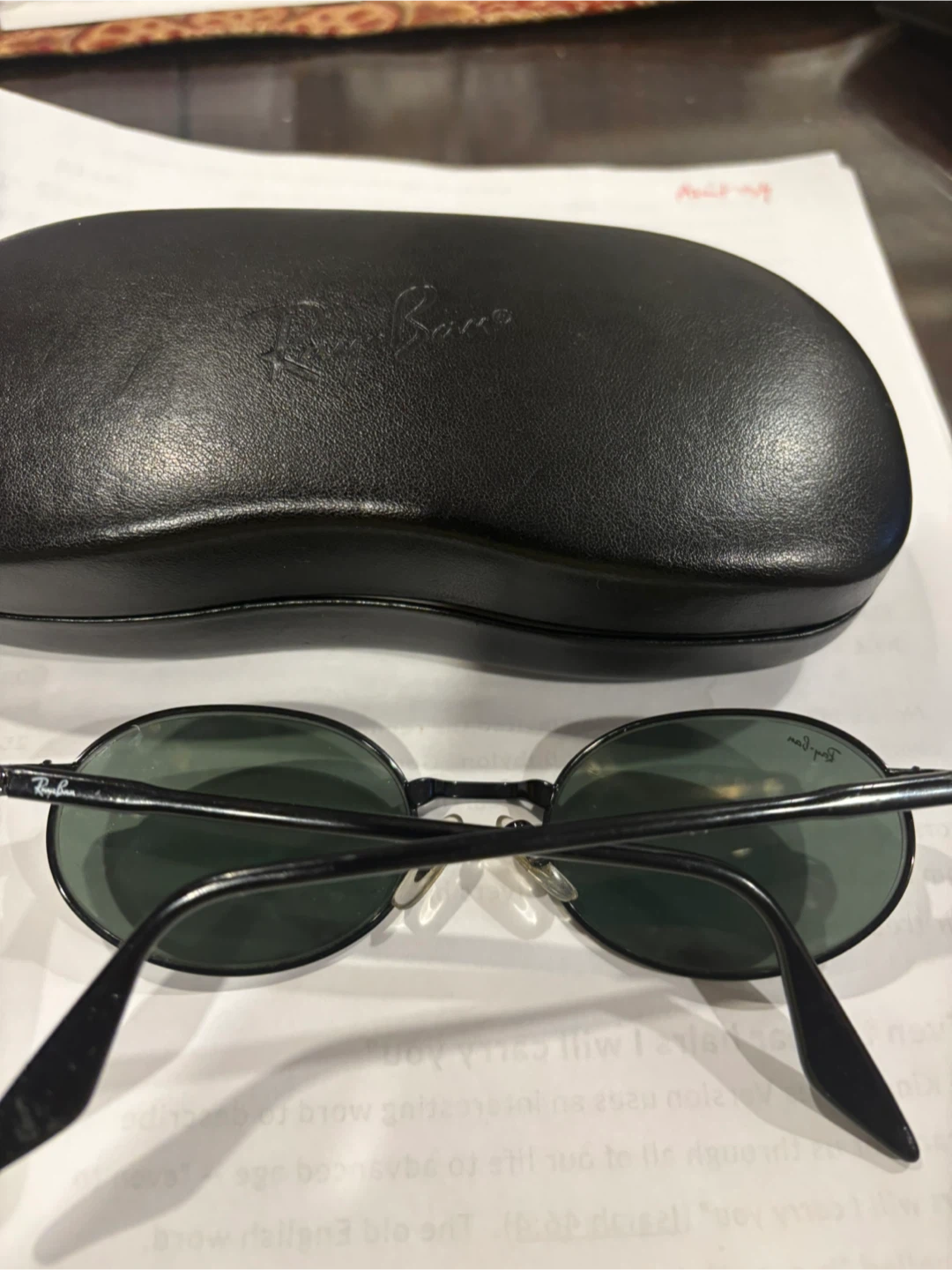Ray-Ban Oval Sunglasses with Case - photo 4