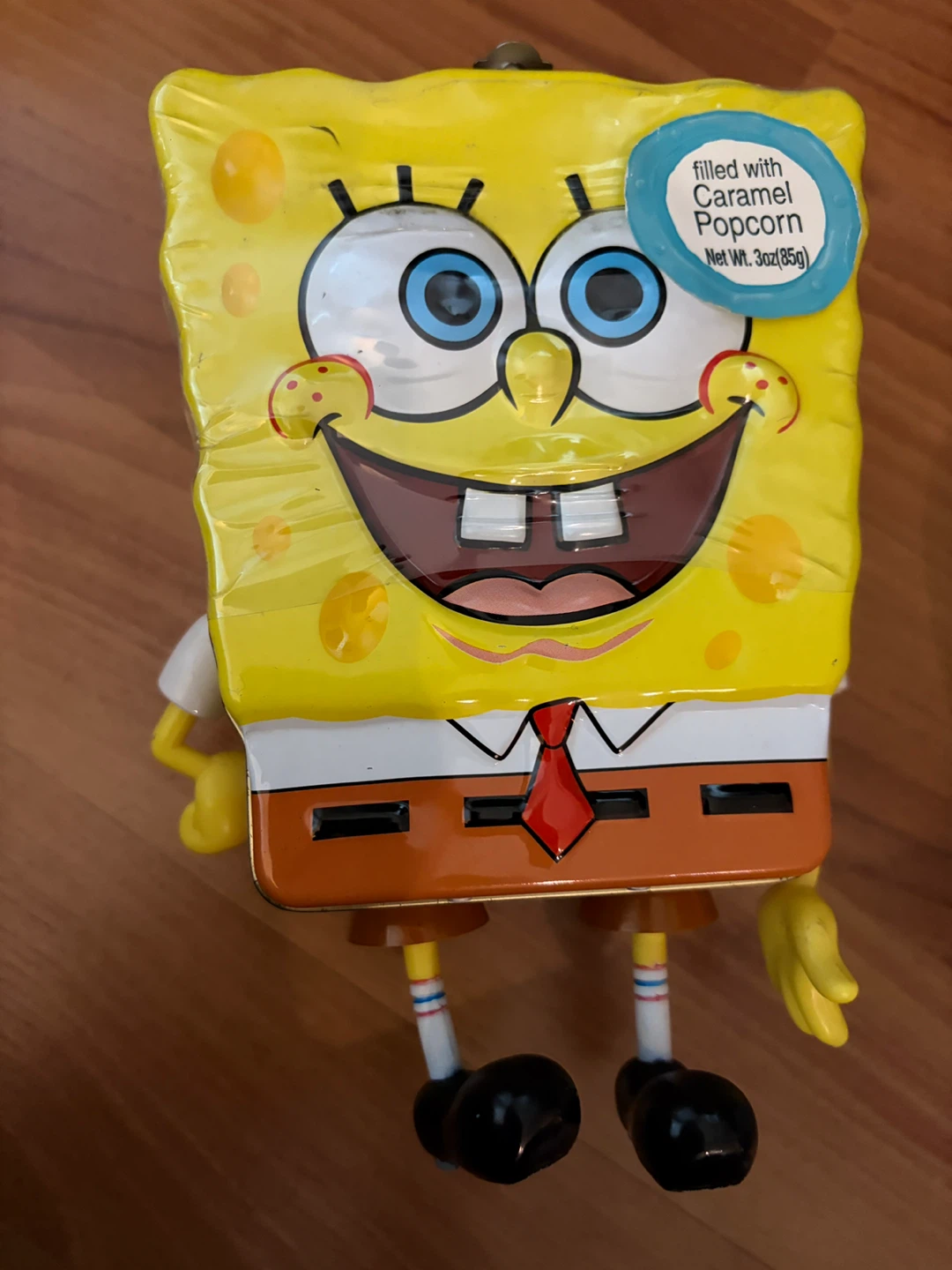 Spongebob Caramel Popcorn Tin - New