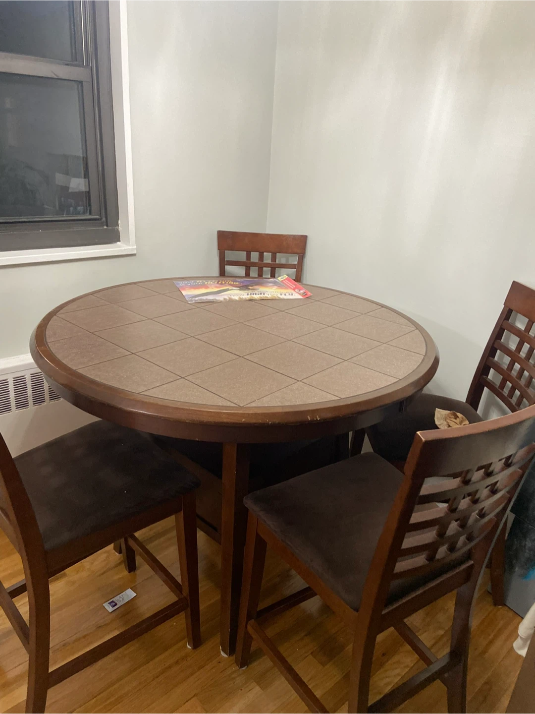 Round Dining Table with 4 Chairs - photo 2