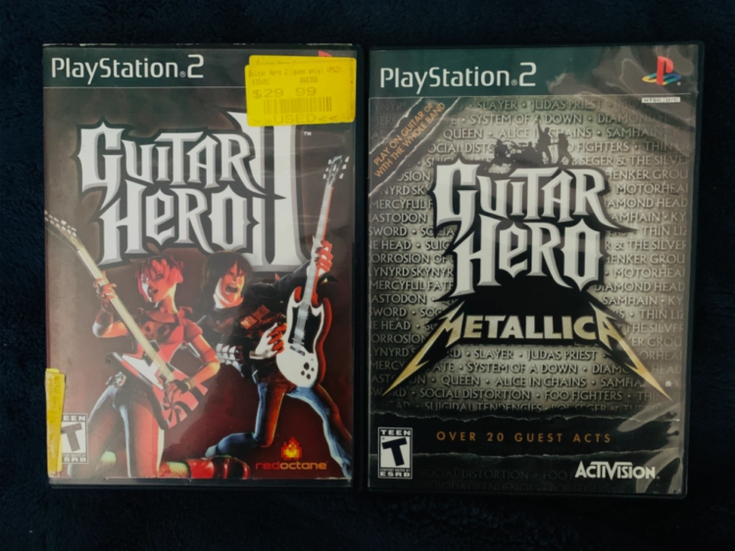 Guitar Hero 2 And Metallica (Sony PlayStation 2) Not Tested