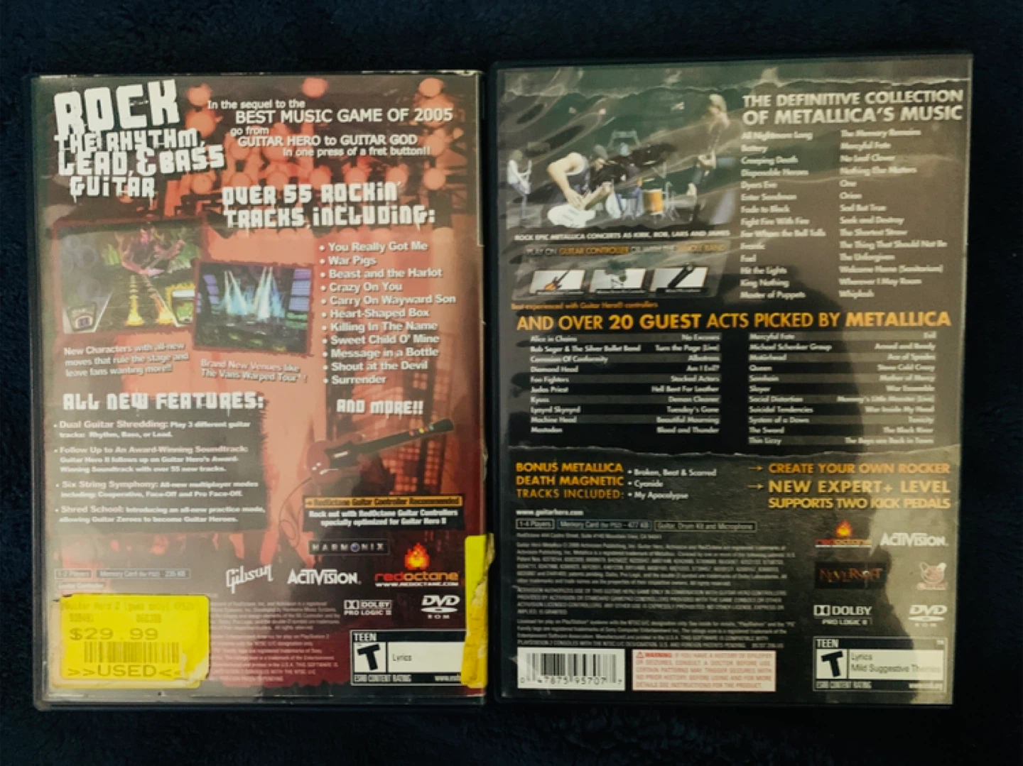 Guitar Hero 2 And Metallica (Sony PlayStation 2) Not Tested - photo 2