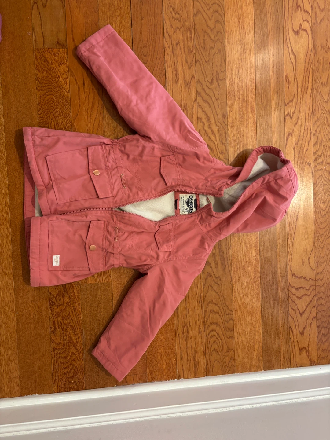 OshKosh B'gosh Pink Hooded Jacket Size 4T