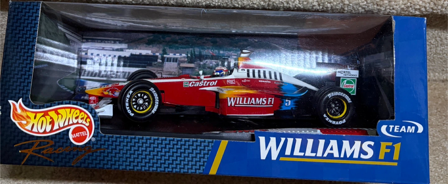 Hot Wheels Williams FW21 F1 Car 1:18 Scale