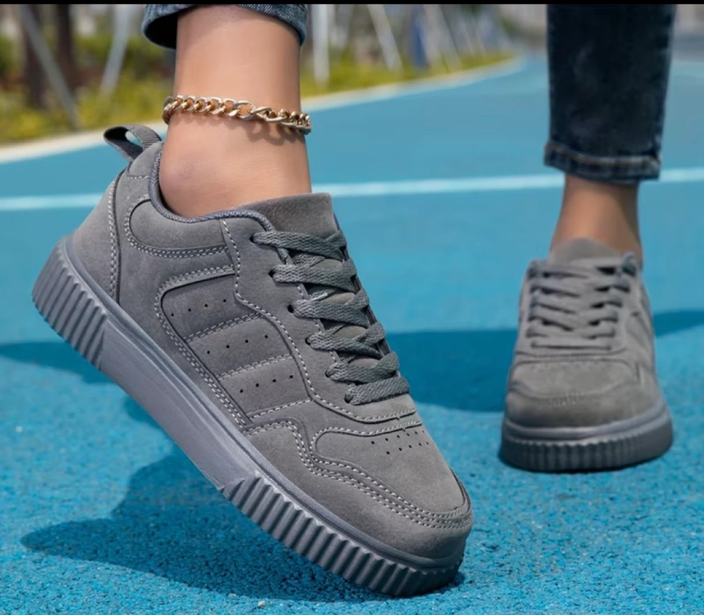 Grey Casual Sneakers