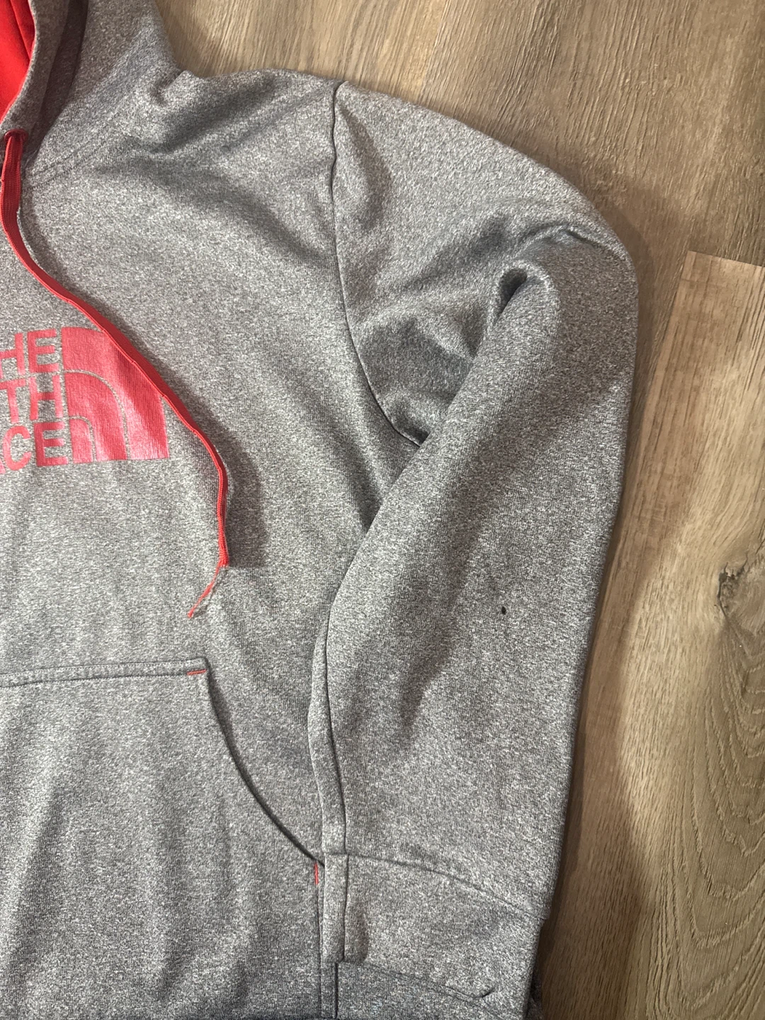 The North Face Gray & Red Hoodie XL - photo 5