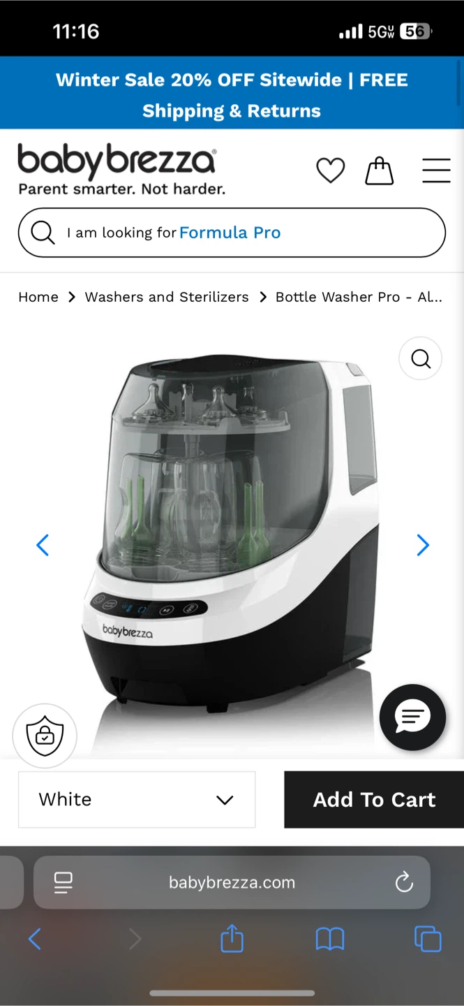 Baby Brezza Bottle Washer Pro