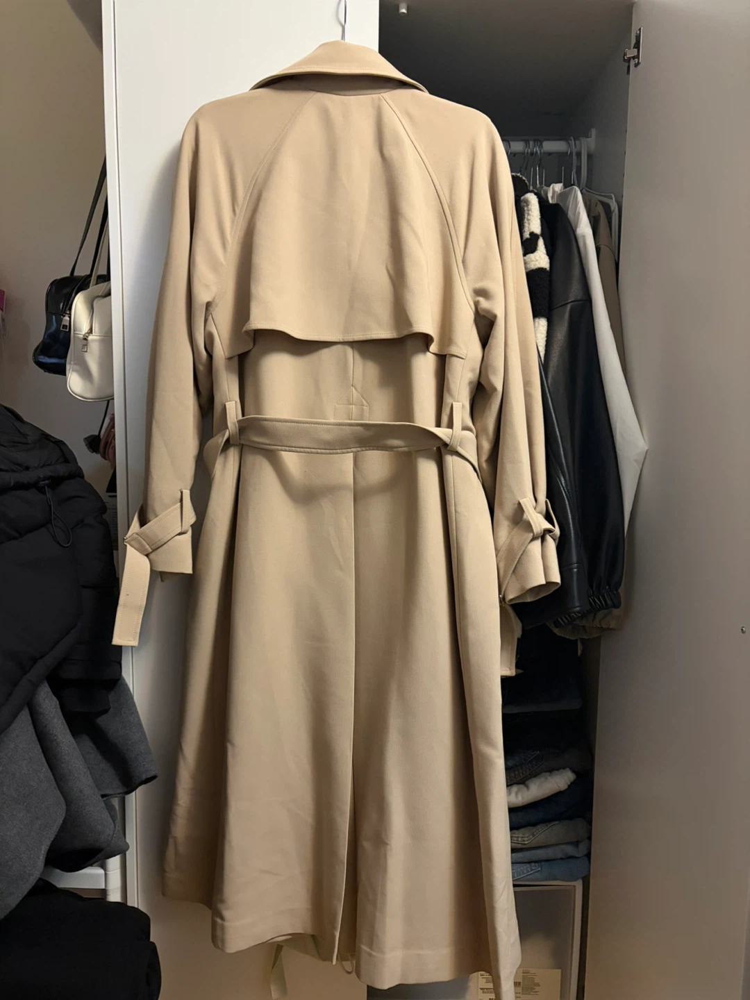 Oak + Fort Beige Trench Coat - Size S - photo 3