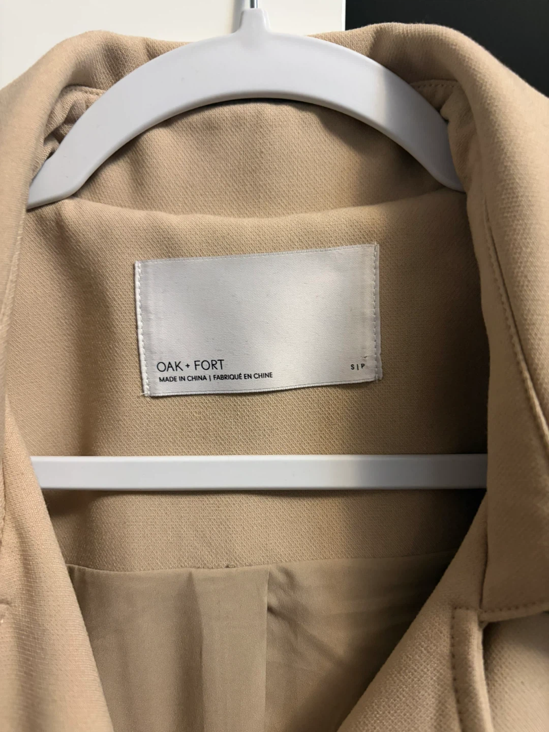 Oak + Fort Beige Trench Coat - Size S - photo 2