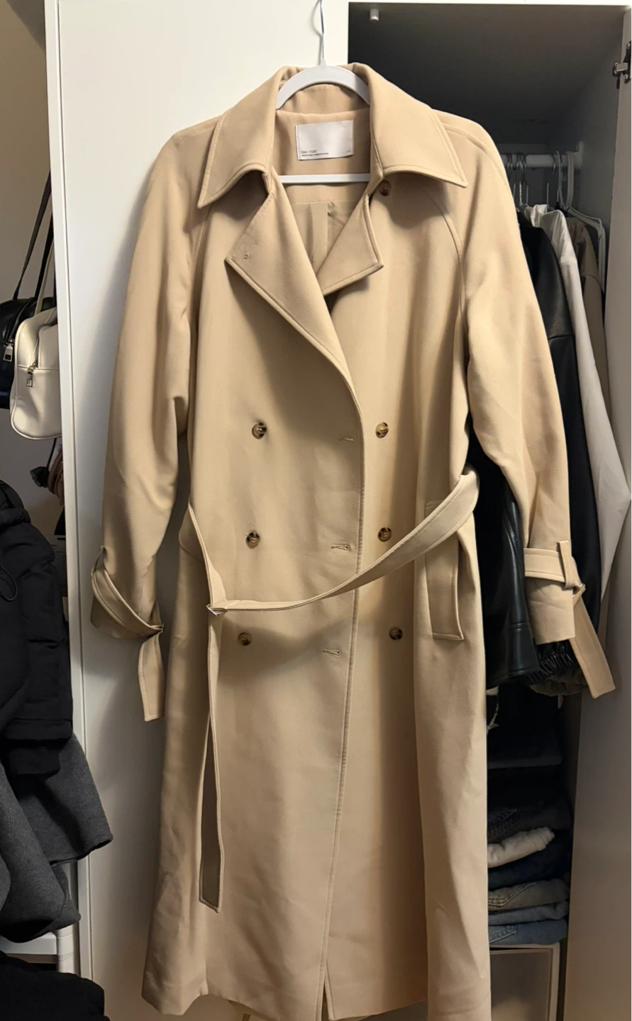 Oak + Fort Beige Trench Coat - Size S