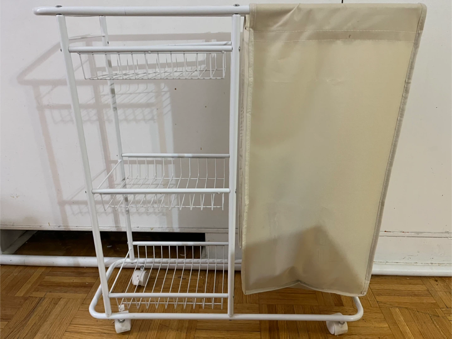 Laundry Cart with Shelves & Hamper - photo 2