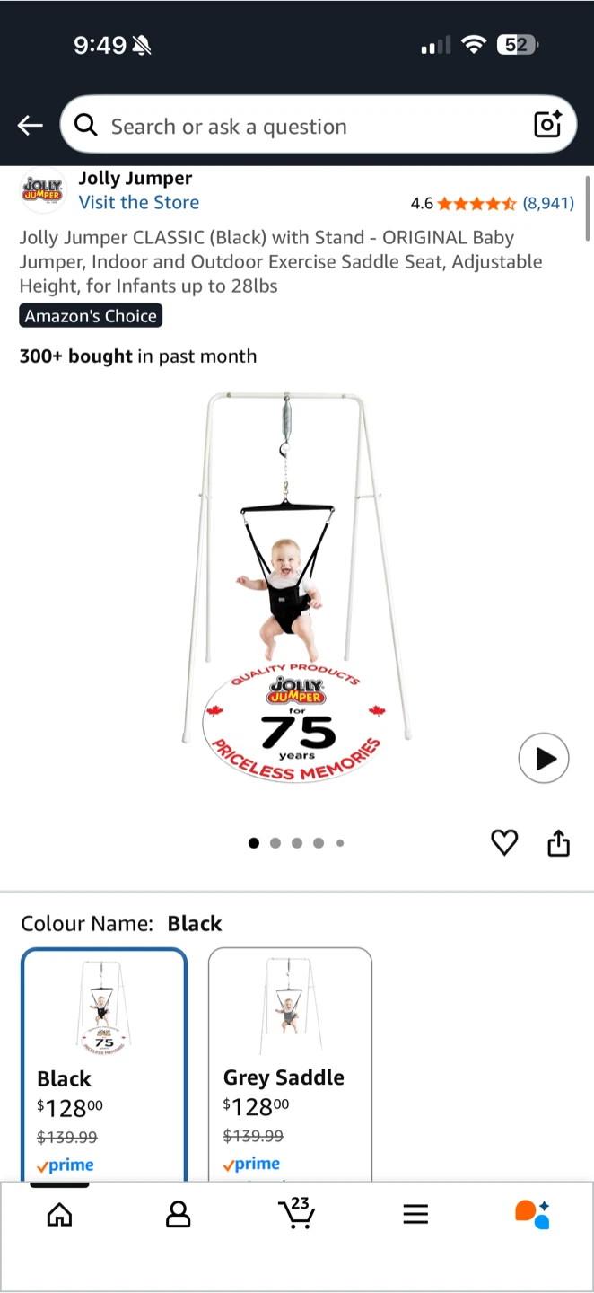 Jolly Jumper Classic with Stand — NEW