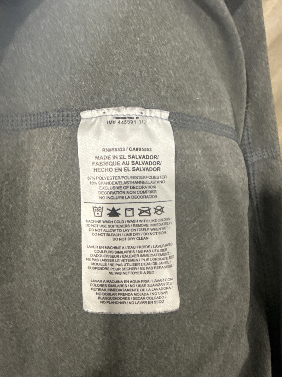 Nike Pro Dri-FIT Gray Top (Size L) - photo 5
