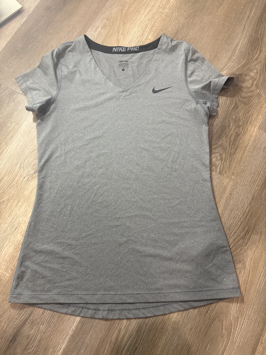 Nike Pro Dri-FIT Gray Top (Size L)