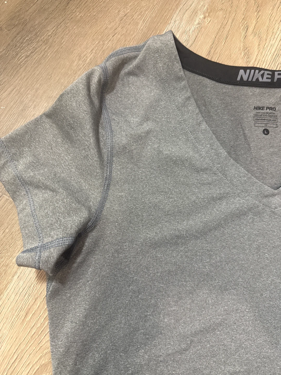Nike Pro Dri-FIT Gray Top (Size L) - photo 3