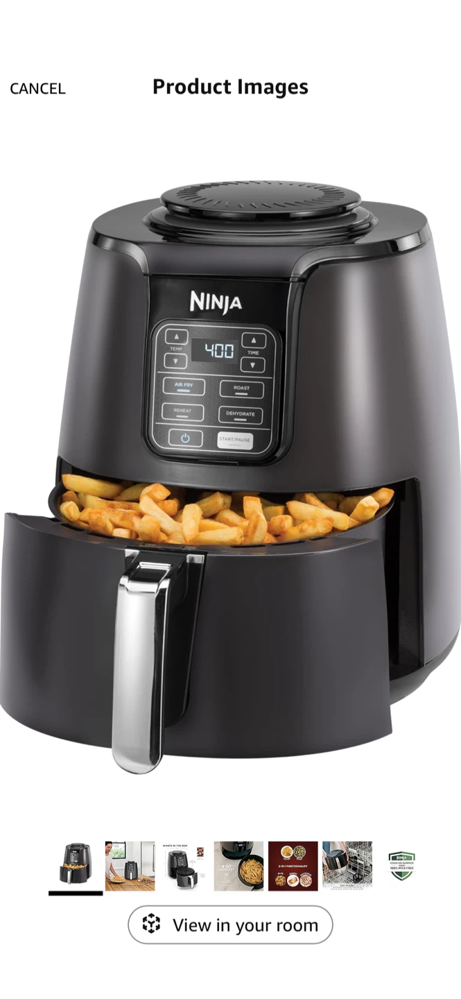 New Ninja AF101C Air Fryer - Dark Gray - photo 2
