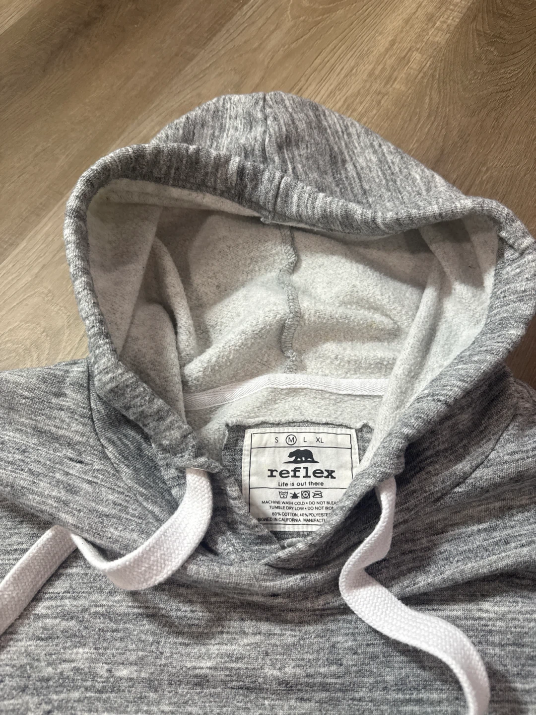 Reflex Gray crop Hoodie - Size M - photo 3